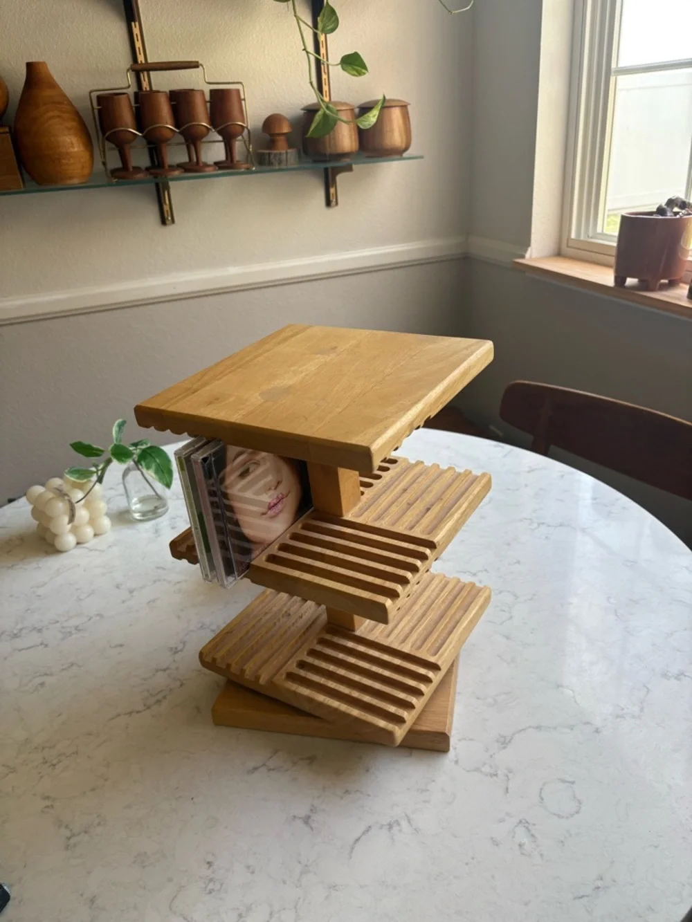 Vintage Cd  organizer lazy Susan